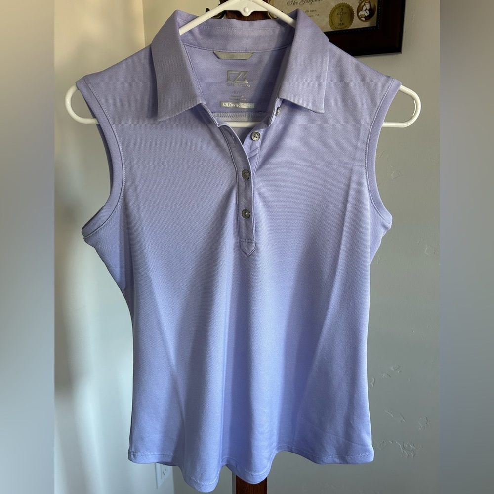 Cutter& Buck Dri Tec 50UPF+ women’s Sleeveless Golf Polo Top/ Shirt  Size‎ S